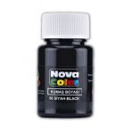 Siyah Kumaş Boyası Tişört Çanta Tekstil Boyası 30 Ml 1 Adet Nova Color Kumaş Boyası Siyah 1 Adet