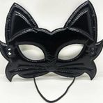 Siyah Kumaş Eva Kedi Maskesi 19X15 cm Parti ve Etkinlikler Için
