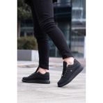 Siyah L.A Polo 055 Erkek Sneaker Ayakkabı Düz Taban ve Koku Yapmaz Özelliği ile Her Sezon Giyilebilir