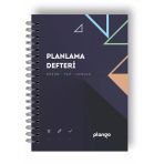 Siyah Lacivert Günlük Planlayıcı Defter - Ders Çalışma Planlayıcı Defteri - Planlama Defteri