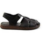 Siyah Leather Erkek Sandalet E05433011043