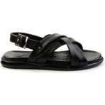 Siyah Leather Erkek Sandalet E05557240243