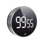 Siyah Led Dijital Manyetik Lcd Ekran Mutfak Pişirme Duş Zamanlayıcı Eğitim Kronometre Çalar Saat Elektronik Pişirme Saati Geri Sayım Sayacı