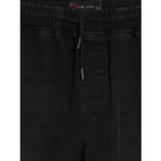 Siyah Loose Fit Erkek Jean Şort