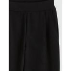 Siyah Loose Fit Kadın Pileli Pantolon