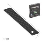 Siyah Maket Bıçağı Yedek Ucu 18 Mm X 110 Mm 10 Adet