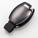 Siyah Mercedes Benz W203 W210 W211 W124 W202 W204 Amg Aksesuarları Için Tpu+Pc Araba Anahtar Kılıfı Kapak Anahtar Tutucu Zincir Halka (Yurt Dışından)