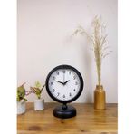 Siyah Metal Dekoratif Masa Saati 25×20 Cm