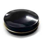 Siyah Metal Kutu Mum Kabı Mumluk Lip Balm Yağ Bazlı Krem Kutusu