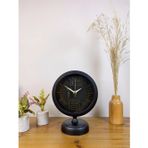 Siyah Metal Spor Masa Saati 25×20 Cm