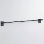 Siyah Metal Uzun Havluluk 49 Cm Duvara Monte Vidalı Lüks Banyo Asma Askı Çubuk Tasarım