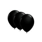 Siyah Metalik Latex Balon 10 Adet
