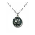Siyah Metallica Unisex Kolye – Rock Ve Metal Tarzı Takı - 60 Cm Zincir