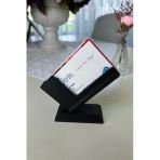 Siyah Modern Masaüstü Kartvizitlik 10×8 Cm – Şık Ofis Aksesuarı