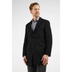 Siyah Mono Yaka Esnek Slim Fit Classic Kaşe Palto 1005255101