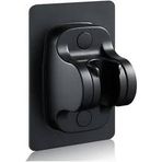 Siyah Nano Kendinden Yapışkanlı Banyo Duş Başlığı Askısı 15 kg Taşıma Kapasiteli, Matkap Gerektirmeyen Montaj Yapışkanlı Duş Başlığı Tutucu, Ayarlanabilir Duş Mafsalı Siyah