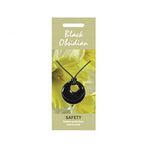 Siyah Obsidiyen Değerli Taş Kolye - (Güvenlik, Koruma, Güvenlik) Sterling Effectz