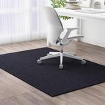 Siyah Ofis Koltuğu Mat Halı ve Parke Zeminler için Kaymaz Zemin Koruyucu Tekerlekli Sandalyeler Oyun Masası Mat Büyük 200x300 cm Temel Ev Ofis Aksesuarı