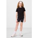 Siyah Pamuklu O Yaka Standart Fit Basic Kız Çocuk T-Shirt - 75177