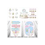 SİYAH PARTİ EVİ Cinnamoroll Doğum Günü Masa Panosu / Pasta Süsü Seti 6 Yaş