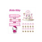 SİYAH PARTİ EVİ Hello Kitty Doğum Günü Parti Seti