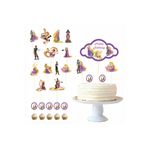 SİYAH PARTİ EVİ Rapunzel Doğum Günü Pasta Süsü Kürdan Seti
