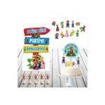 SİYAH PARTİ EVİ Super Mario Doğum Günü Masa Maketi Pasta Süsü Seti