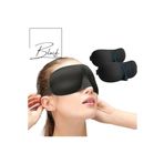 siyah pearl 3d Ergonomik Uygun Konturlu Uyku Maskesi