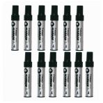 Siyah Permanent Markör Marker Kesik Uçlu Koli Kalemi Siyah 10 Mm Mr-6010 12 Adet