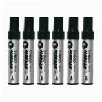 Siyah Permanent Markör Marker Kesik Uçlu Koli Kalemi Siyah 10 Mm Mr-6010 6 Adet