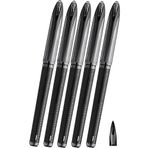 Siyah Pilot 5 Adet Uniball Air Mikro 0.5 mm Roller Pilot Uba-188-M Roller Uçlu Likit Mürekkep Jel Kalem