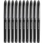Siyah Pilot Kalem 10 Adet Uniball Air Mikro 0.5 Mm Roller Pilot Kalem Uba-188-M Roller Uçlu Likit Mürekkep Jel Kalem