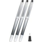 Siyah Pilot Kalem 3 Adet Uniball Eye Needle 0.7 Mm İğne Uçlu Pilot Kalem Ub-187S İğne Uçlu Likit Mürekkepli Pilot Kalem