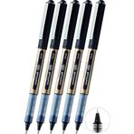 Siyah Pilot Kalem 5 Adet Uniball Eye Broad 1.0 Mm Roller Pilot Kalem Ub-150-10 Roller Uçlu Likit Mürekkepli