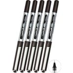 Siyah Pilot Kalem 5 Adet Uniball Eye Mikro 0.5 Mm Roller Pilot Kalem Ub-150 Roller Uçlu Likit Mürekkepli Pilot Kalem