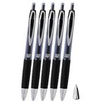Siyah Pilot Kalem 5 Adet Uniball Signo Micro 207 0.5 Mm Roller Uç Kalem Umn-207 İnci Uçlu Likit Mürekkepli Jel Kalem