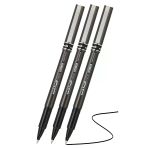 Siyah Pilot Kalem Ub-155 Micro Deluxe 3 Adet Uniball Pilot Kalem 0.5 Mm Roller Uçlu Pilot Kalem İnce Uçlu Likit Mürekkep