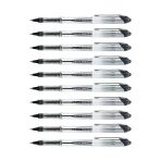 Siyah Pilot Kalem Ub-200 Vision Elite 0.8Mm 10 Adet Uniball Pilot Kalem 0.8 Mm Roller Uçlu Pilot Kalem İnce Uçlu Likit