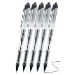 Siyah Pilot Kalem Ub-200 Vision Elite 0.8Mm 5 Adet Uniball Pilot Kalem 0.8 Mm Roller Uçlu Pilot Kalem İnce Uçlu Likit