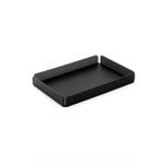 Siyah Pleksi Çay Kahve Sunum Servis Tepsisi Ofis Masa Üstü Evrak Düzenleyici- Banyo Organizer Şık ve Dayanıklı 25X17CM
