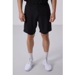 Siyah Polyester Ince Yumuşak Standart Fit Erkek Taytlı Şort - 81287