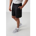 Siyah Polyester Kalın Yumuşak Comfort Fit Erkek Şort - 81272