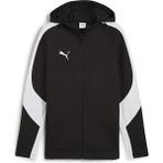 Siyah Puma Erkek Futbol Kamp Ceketi Team Evostripe Hooded 65994703