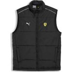 Siyah Puma Ferrari Race Mt7 Erkek Yelek Düz Desenli Normal Kesim Konfor