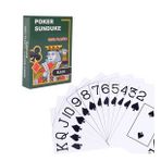 Siyah Pvc Plastik Su Geçirmez iskambil Poker Oyun Kağıdı cin444sy