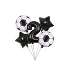 Siyah Rakam Folyolu Yaş Balon Set, 2