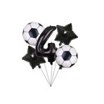 Siyah Rakam Folyolu Yaş Balon Set, 4