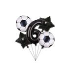Siyah Rakam Folyolu Yaş Balon Set, 6