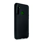 Siyah Realme 5i ile Uyumlu Kılıf Silikon Rubber Telefon Kılıfı ve Kabı Darbe Emici, İnce ve Yumuşak Dokulu, Kaymaz Tasarım
