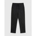 Siyah Regular Fit Ekose Erkek Pijama Takım